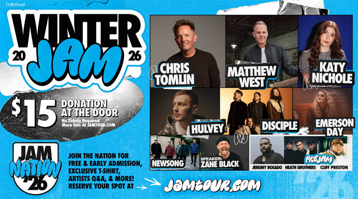Winter Jam 2026, Christian Music's Biggest Tour, Returns with Chris Tomlin Headlining