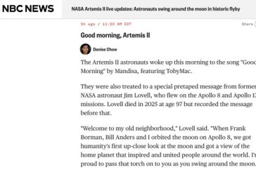 Artemis II Astronauts Woke Up This Morning to the track 'Good Morning' by Mandisa, featuring TobyMac